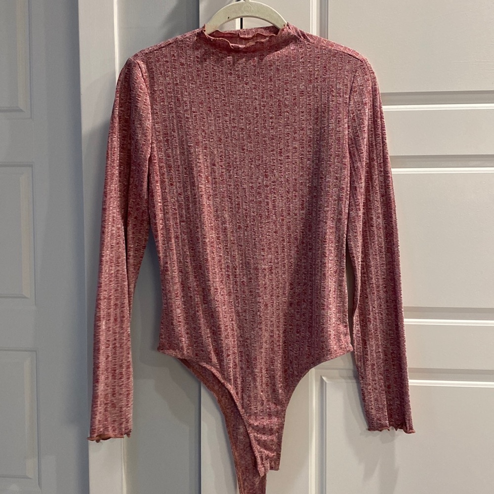 SHEIN Lettuce Neck Bodysuit Women’s Large